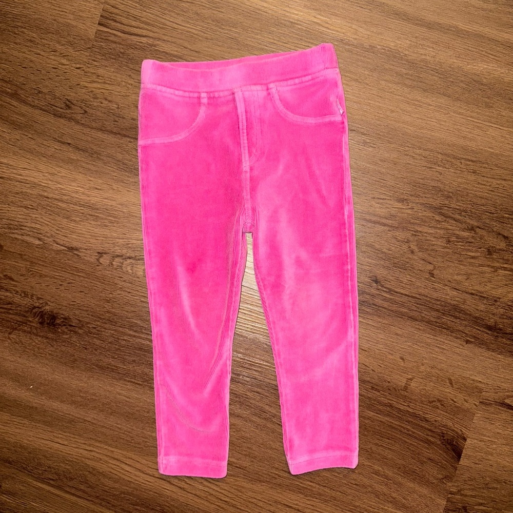 Jojo Maman Bebe Fuchsia Pink Jersey Corduroy Jeggings (2-3Y)